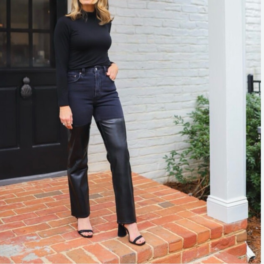 Abercrombie & Fitch Black Straight Leg Jeans